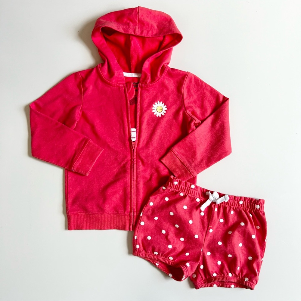 Jumping Beans Baby Girls 24 Months Jacket and Shorts Set